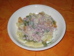 Nudeln mit K&auml;se-Schinken-So&szlig;e